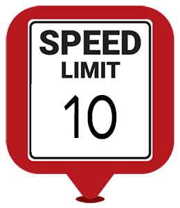 please follow the posted speed limits at campground of the rockies